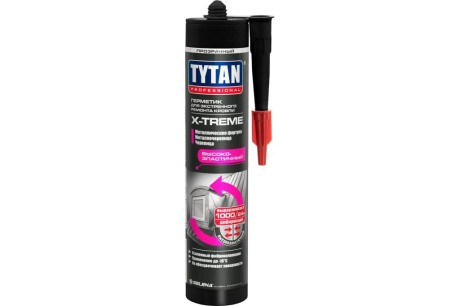 Купить Tytan Professional Герметик для Экстренного Ремонта Кровли X-treme Прозрачный 310 мл  91176  91776 фото №1
