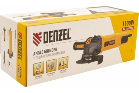 Купить УШМ болгарка   Denzel AG125-1100  1100 Вт  125 мм  3000-11000 об/мин 26906 фото №22