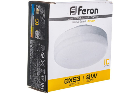 Купить *Лампа  Feron   Tablet  230/  GX53   9 W  2700K  LB452  ВП фото №8