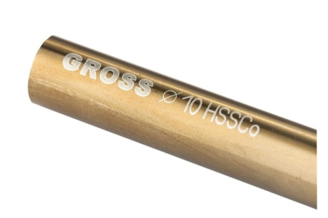 Купить Сверло спиральное по металлу  10 мм  HSS-Co  GROSS фото №2